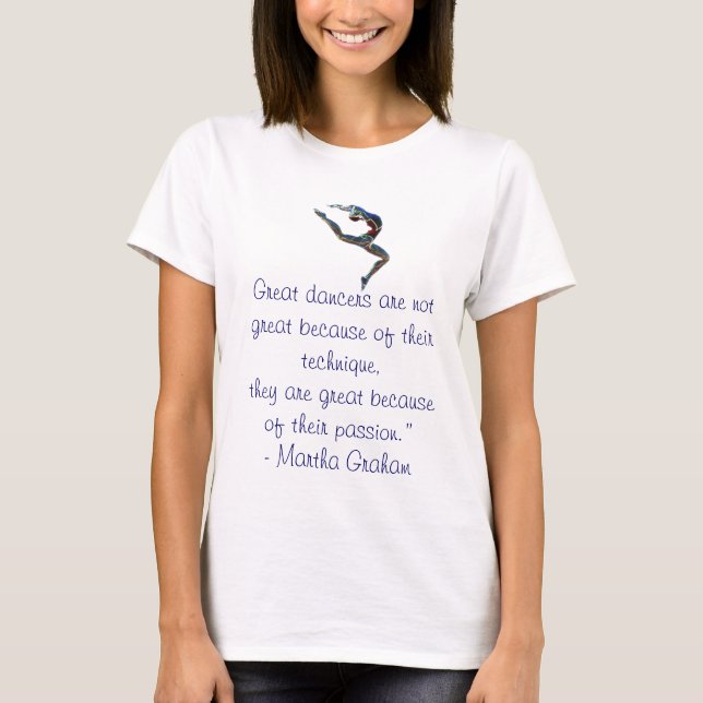 Dansarecitationsteckenskjorta T-shirt (Framsida)