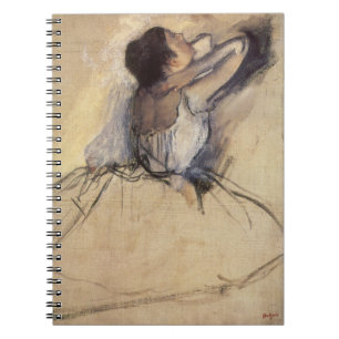 Dansaren av Edgar Degas, Vintage Ballerinakonst Anteckningsbok Med Spiral