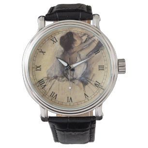Dansaren av Edgar Degas, Vintage Ballerinakonst Armbandsur