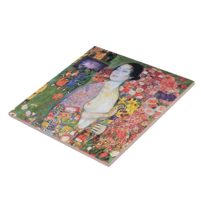 Dansaren, Gustav Klimt Kakelplatta (Sidan)