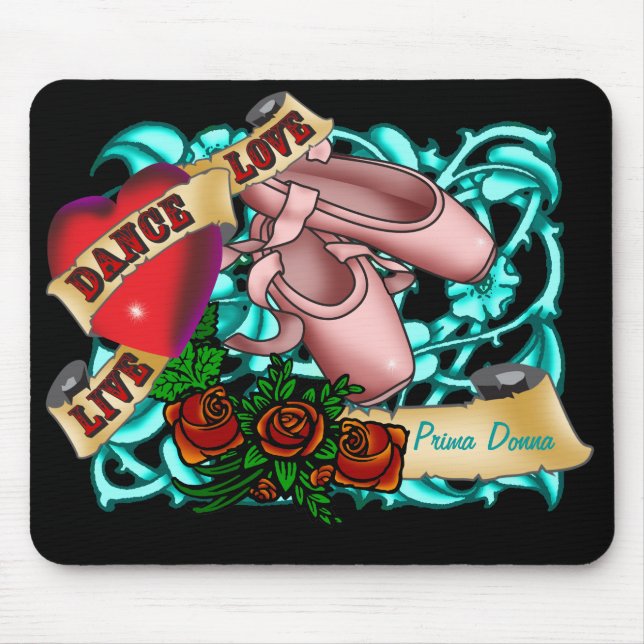 Dansaretatuering Mousepad Musmatta (Framsidan)
