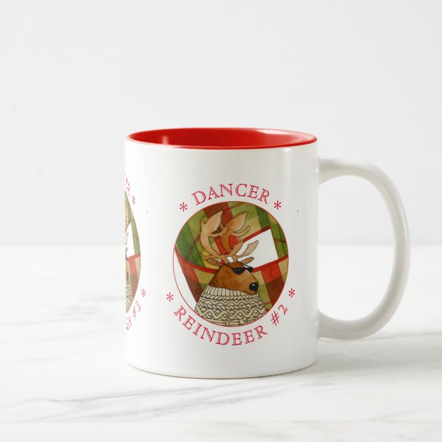 DANSARRENS REN Tvåtons Mugg Röd (Höger)