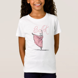 Dansbalettflicka inpassad T-tröja för Babydoll T-shirt