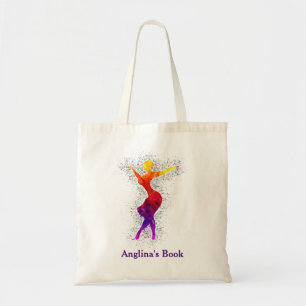 Dansbarn vid namn bibliotek Tote Bag Tygkasse