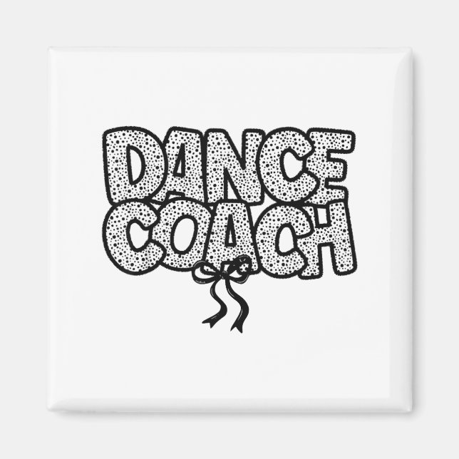 Danscoach Dansinstruktör Dansar Liv Tjejer Kvinnor Magnet (Framsidan)
