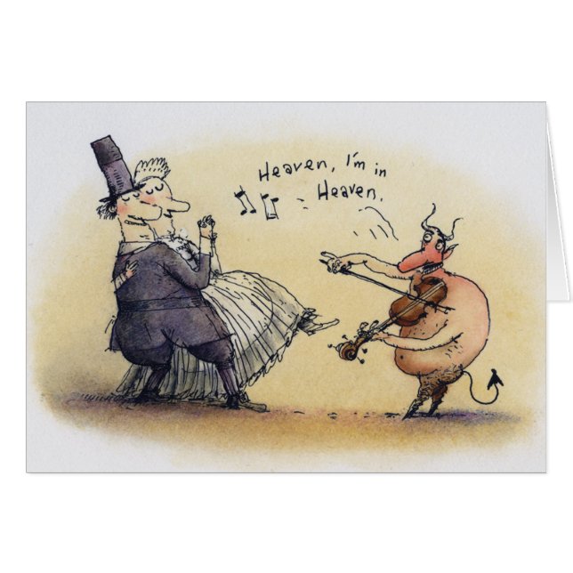 Dansdjävulenkort Hälsningskort (Framsidan Horizontal)