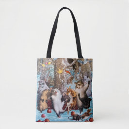 Dansdjurpartyet i skogentotot hänger lös tygkasse