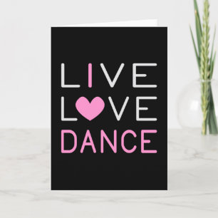 Dansdrottning Dancer Ballet Gift från Dance Kärlek Kort