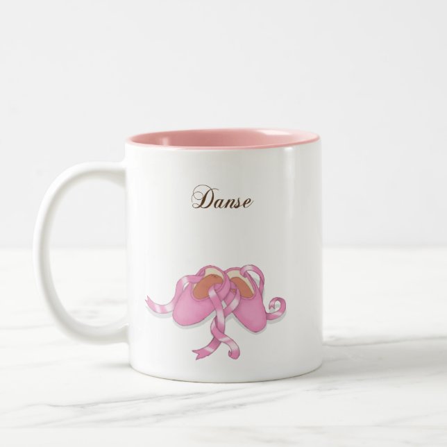 "Danse" baletttofflor Två-Tonad Mugg (Vänster)