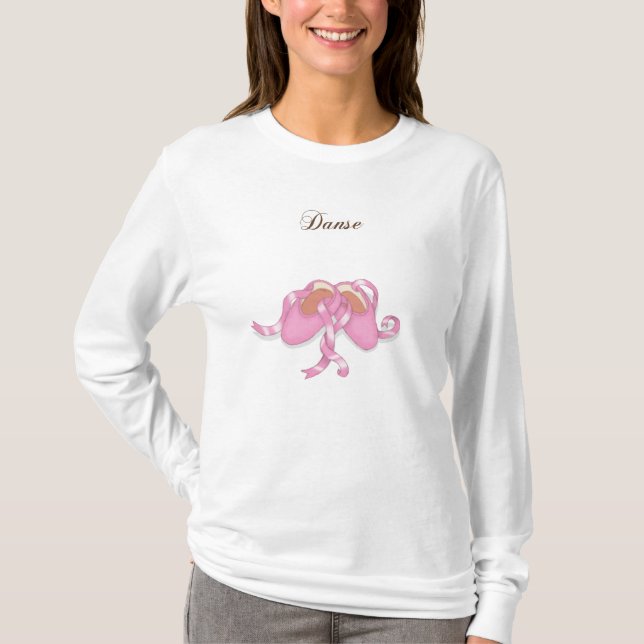 "Danse" Ballet Tofflor Tee (Framsida)