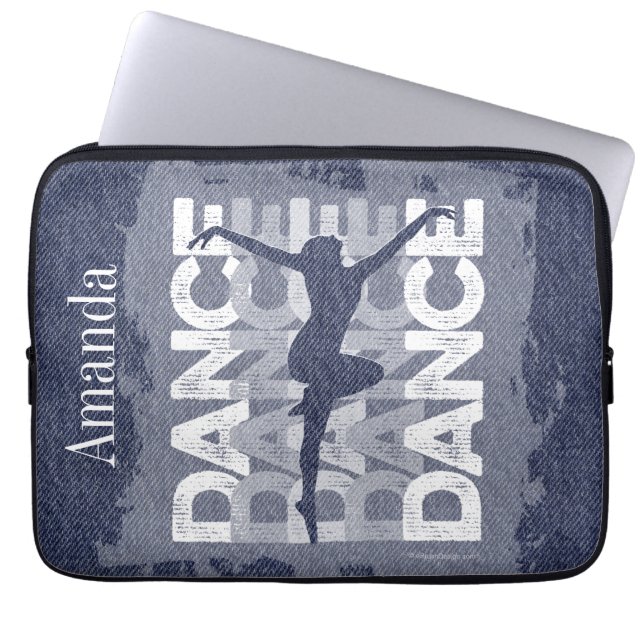 Danse et Lettres (Dance) Laptop Sleeve (Framsidan)