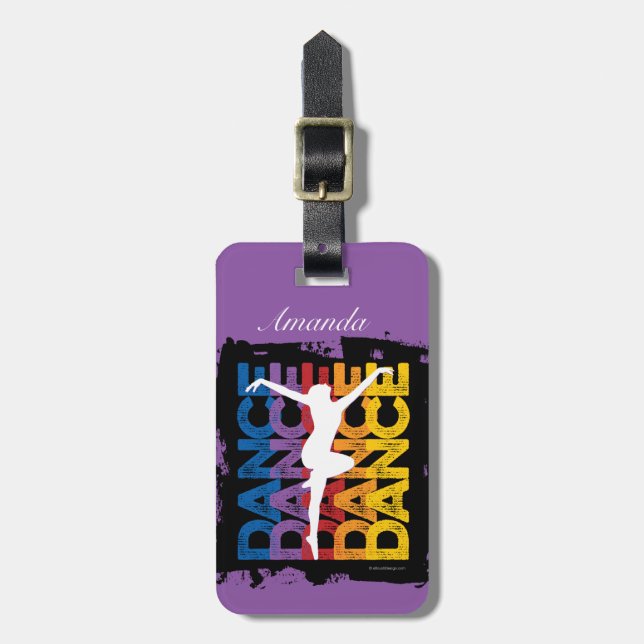 Danse et Lettres (dansen) Bagagebricka (Vertikal Framsida)