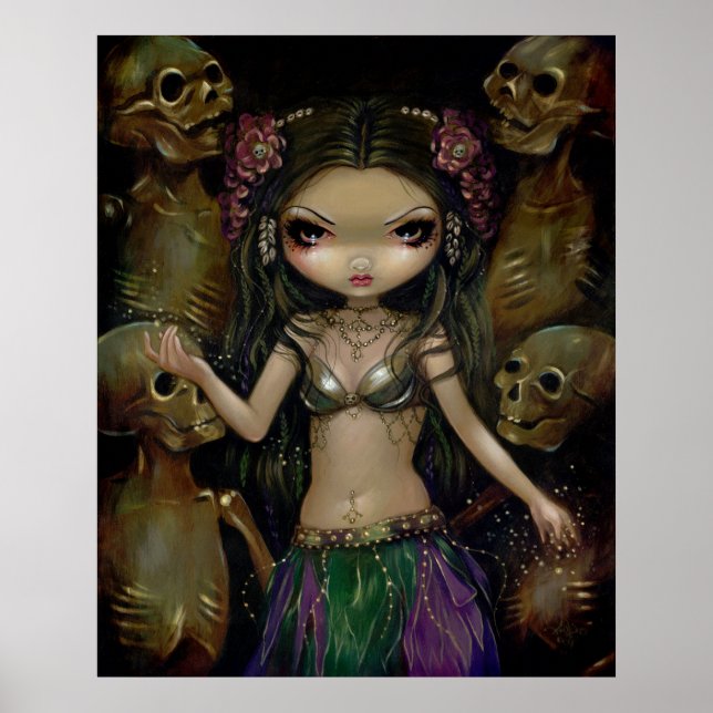 Danse Macabre - Tribal Fusion - Gothic Fairy Print Poster (Framsidan)