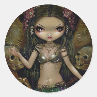 "Danse Macabre : Tribal Fusion"-märke Runt Klistermärke