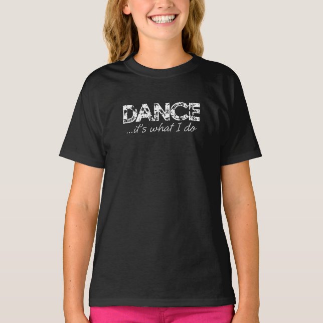Dansen… är det vad jag gör T - svart Tee (Framsida)