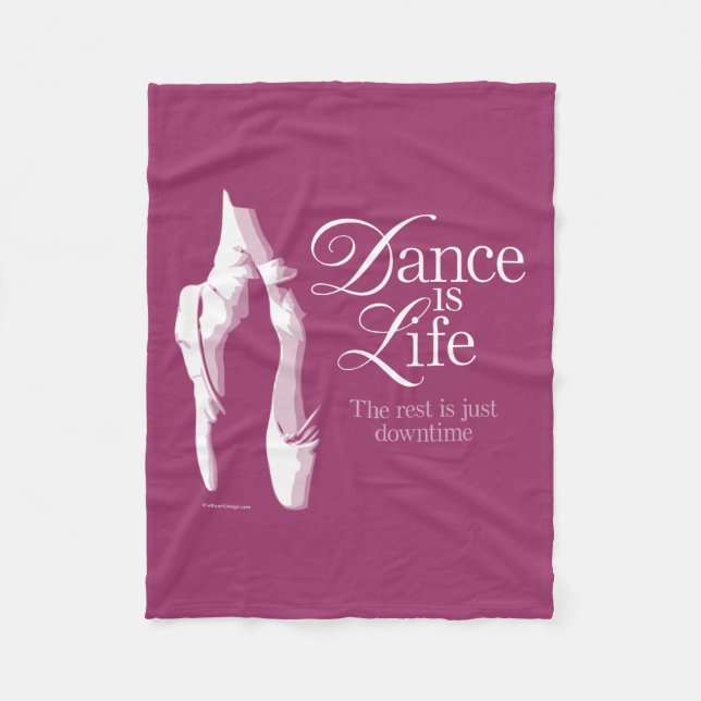 Dansen är liv fleecefilt (Framsidan)