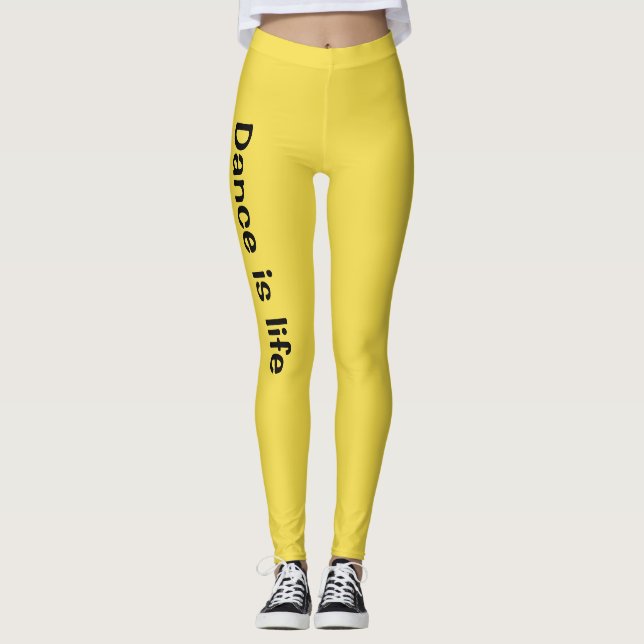 Dansen är livdamasker leggings (Framsida)