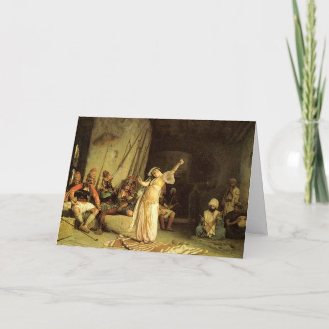 "Dansen av Almehen", vid Jean Leon Gerome Kort (Framsida)