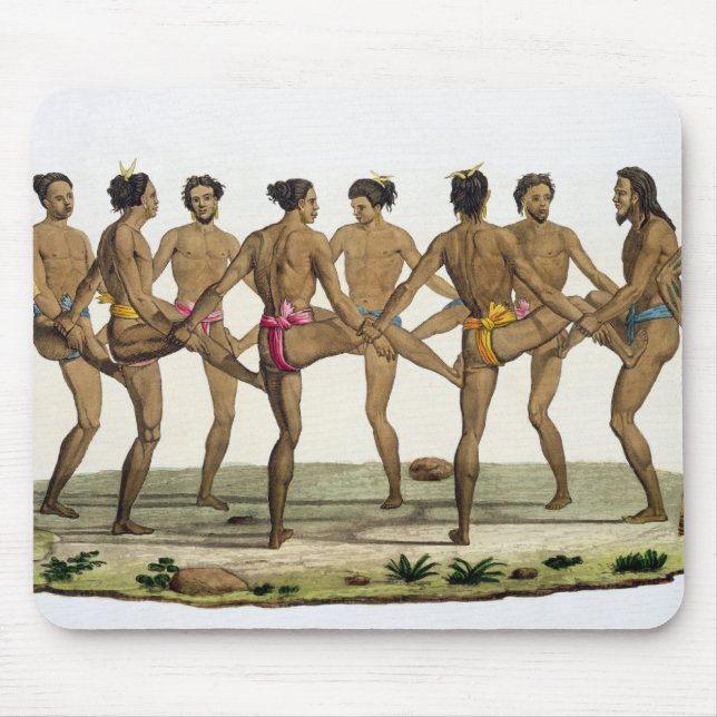 Dansen av de Caroline öborna, pläterar 22 från 'Le Musmatta (Framsidan)