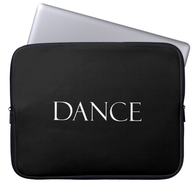 Dansen citerar inspirera danscitationstecken laptop fodral (Framsidan)