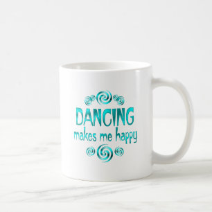 Dansen gör mig lycklig kaffemugg