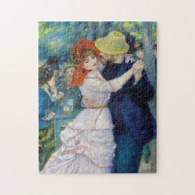 Dansen i Bougival av Pierre-Auguste Renoir Pussel (Vertikal)