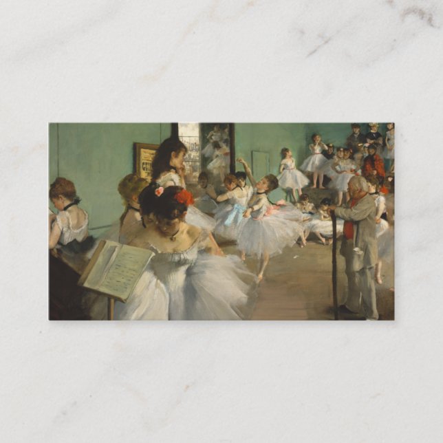 Dansen klassificerar. Edgar Degas Visitkort (Framsida)