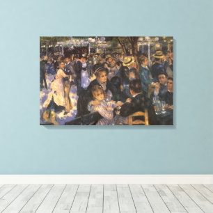 Dansen på Le Moulin de la Galette av Pierre Renoir Canvastryck