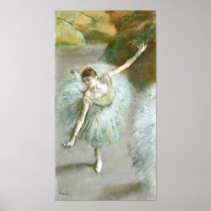 Danser i Grönt, Edgar Degas Poster