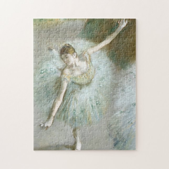 Danser i Grönt | Edgar Degas Pussel (Vertikal)