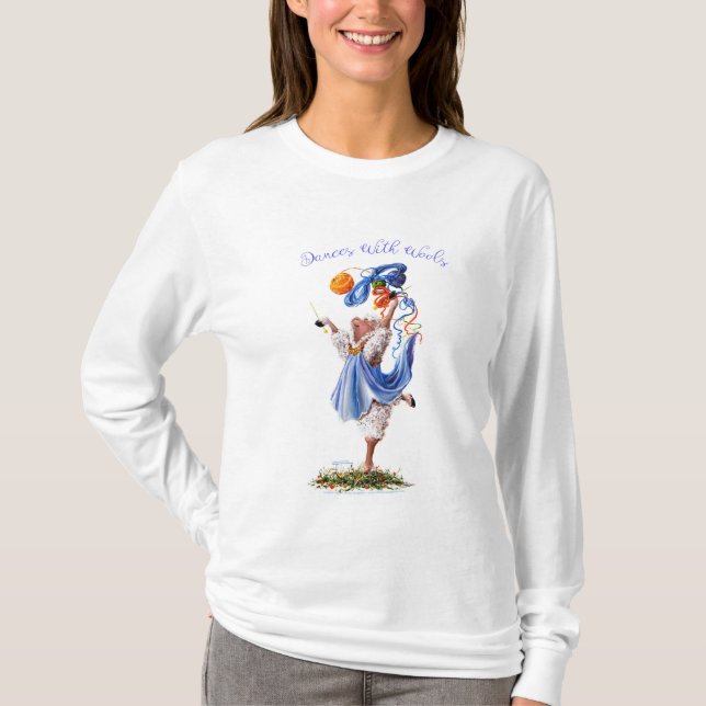 DANSER MED ULLfår som sticker inkognito får T Shirt (Framsida)