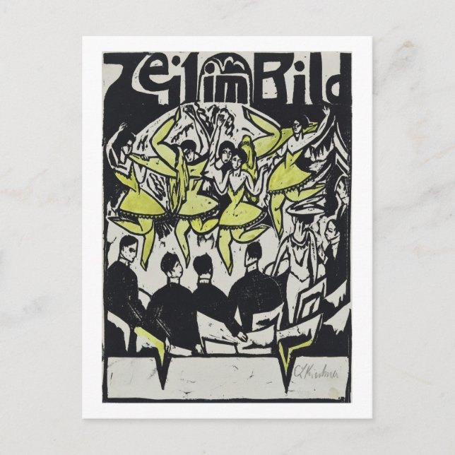 Danser vid Ice Palace Kirchner Vykort (Framsida)