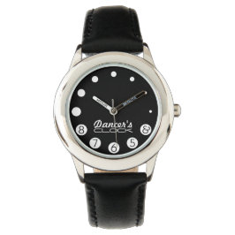 Danserklocka med nummer för en dansares. armbandsur