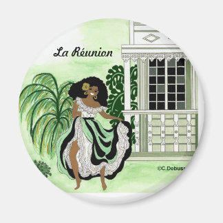Danseuse et fodral, Île de La Réunion Magnet