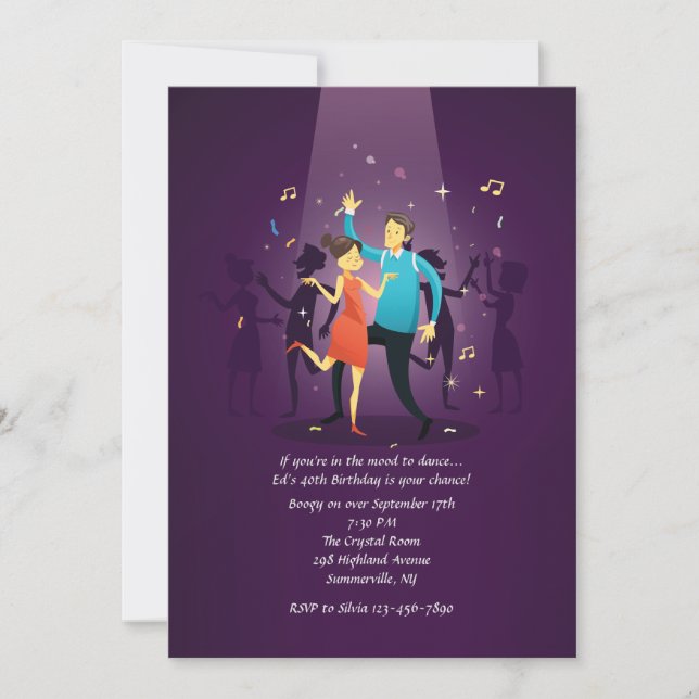 Dansfest Inbjudan (Framsida)