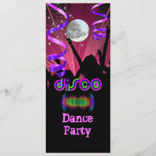 Dansfest Spegelboll Disco 2 Inbjudningar