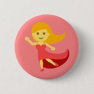 Dansflicka Emoji Knapp