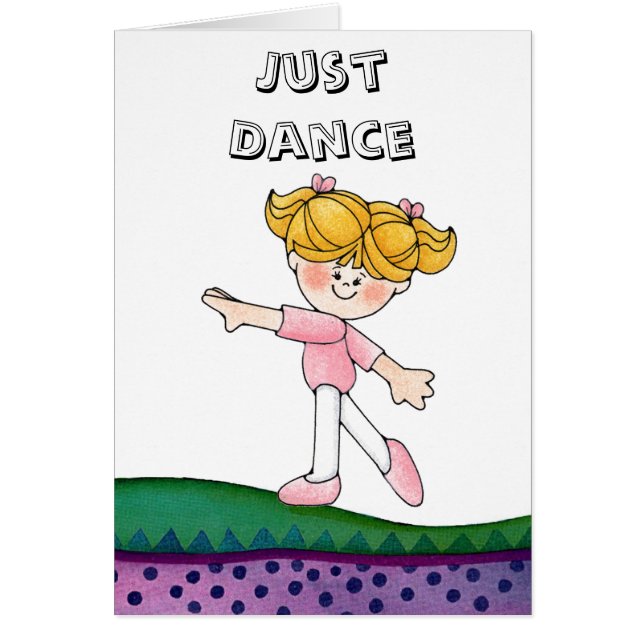 Dansflicka Hälsningskort (Framsidan)