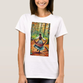 dansflicka i skogen t shirt