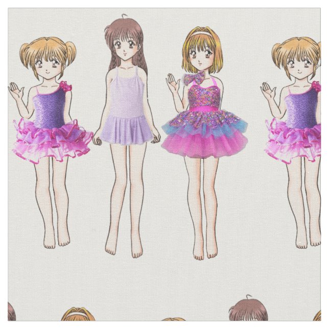 Dansflickor Tyg (Närbild)