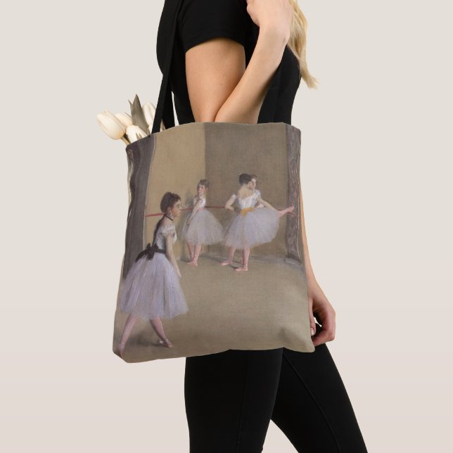 Dansfoajén på operan av Edgar Degas Tygkasse (Närbild)