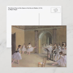 Dansfoajén på operan av Edgar Degas Vykort