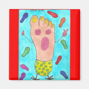 Dansfot Magnet