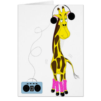 Dansgiraff Hälsningskort