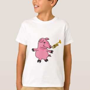 Dansgris med en trumpetT-tröja T Shirt