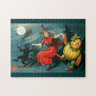 DansHalloween häxa Pussel
