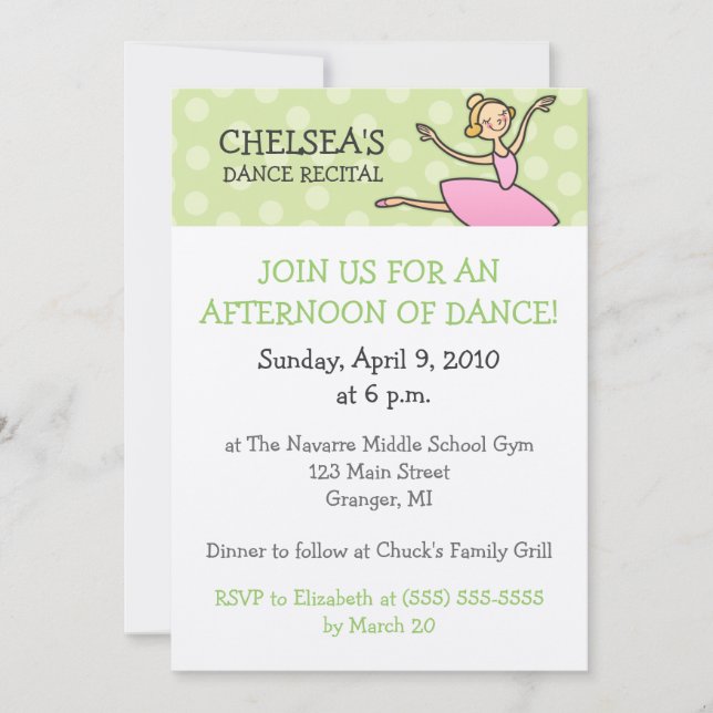 Danshögläsninginbjudningar Inbjudningar (Framsida)