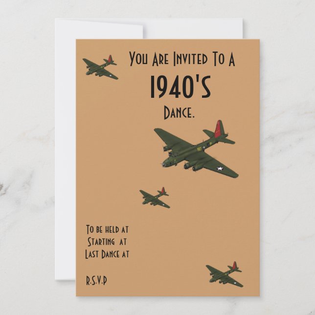 Dansinbjudan Inbjudningar (Framsida)