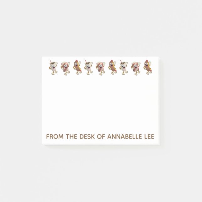 Dansing 50's Food Post-it Block (Framsida)