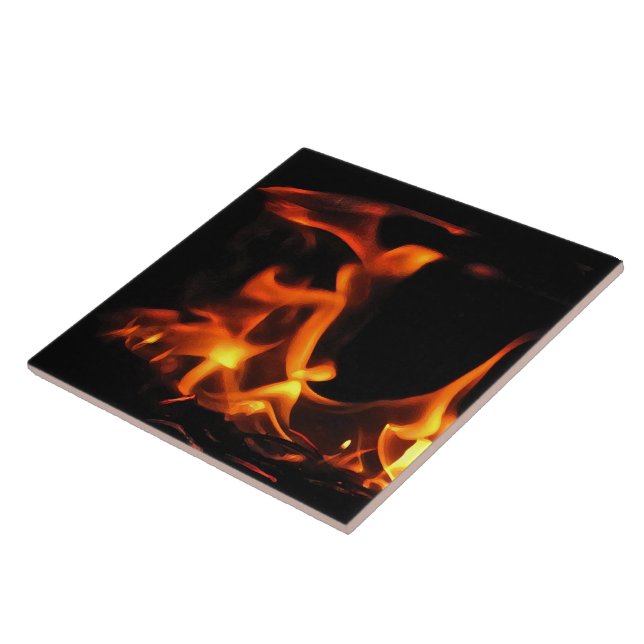 Dansing Fire Ceramic Tile Kakelplatta (Sidan)